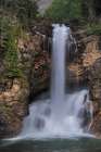 Running Eagle Falls in Glacier National Park, Montana, USA. Art Print